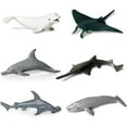 thumbnail image 1 of 6 unids/set juguete marino animales de simulación juguete de baño figuras marinas juguete para niños regalo, 1 of 7