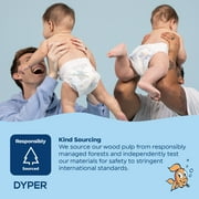 DYPER Cotton-Enhanced Diapers Smurfs Edition, Size 1, 76 Count (Select for More Options)