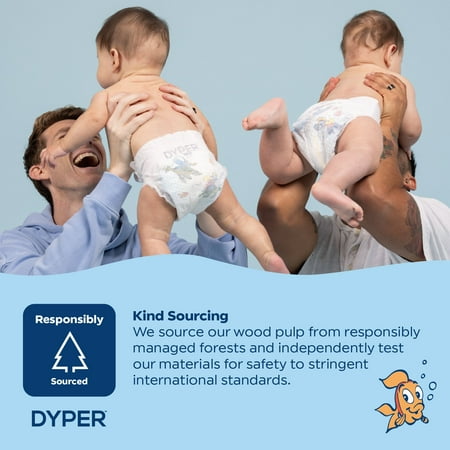 DYPER Cotton-Enhanced Diapers Smurfs Edition, Size 6, 42 Count (Select for More Options)
