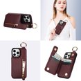 thumbnail image 4 of Cutyskin for iPhone 14 Pro Max Wallet Case【RFID Blocking】 with Card Holder Cash Pocket Zipper Bills Slot, Soft PU Leather Magnetic Back Folio Kickstand, Finger Ring Holder Hook Phone Case, Jujube Red, 4 of 9