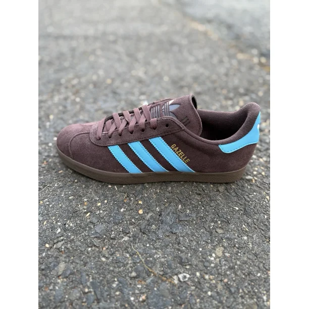 Adi-das Originals Gazelle Shadow Brown Blue Gum Men's Sizes 6-13 New JH5392