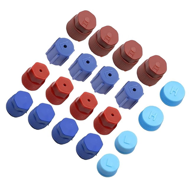 Sidaley 20 piezas/set 20 piezas tapa coche R134a/R12 sistema de aire acondicionado tapas de puerto de carga duraderas Vehículos, repuestos y accesorios Mis