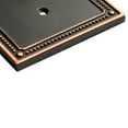 thumbnail image 3 of Franklin Brass Classic Beaded (3-Pack) Decorative Light Switch Cover Bronze w/Copper Highlights 1-Gang Decorator/Rocker Wall Plate Single Toggle Electrical Outlet Guard W35060M-VBC-C, 3 of 8