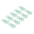 thumbnail image 4 of 100 Pcs en Forme de Trombones Vert Arbre de Noël Forme Métal Galvanoplastie Processus Clips de Bureau Portables pour Document, 4 of 14