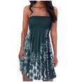 thumbnail image 2 of Pisexur Robes d'Été pour Femmes, Couvre-Maillots de Plage, Sans Bretelles, Boho, à Imprimé Floral, Robe Soleil, 2 of 5