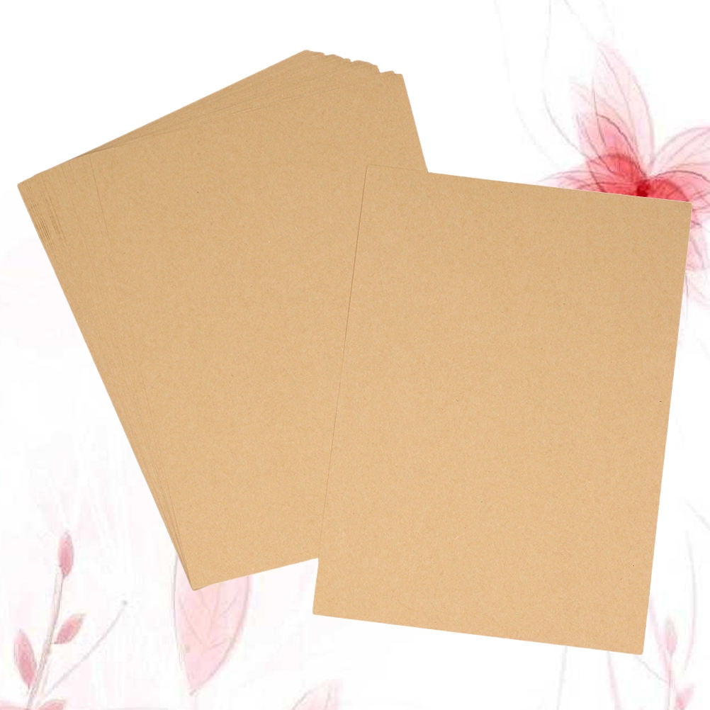 MLINS 100 Sheets A3 Retro Solid Color Kraft Papers DIY Craft Paper Wrappers for Paper Folding Gift Packing Printing (100g)