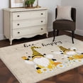 thumbnail image 3 of Bee Gnomes Area Rugs 4'x6', Washable Small Throw Rugs for Office Bathroom, Farmhouse Spring Daisy Honey Flowers Indoor Outdoor Rug Non-Slip Low Pile Carpet Runner Reversible Floor Mats, 3 of 8