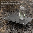 thumbnail image 4 of Table de Camping Ultralégère Vert Armée avec Sac de Rangement - Bureau Pliable en Alliage d'Aluminium et Acier Inoxydable, Capacité de Charge 15 kg, pour Randonnée, Pique-Nique, Voyage en Plein Air - Format Compact 300x210x75 mm à Déplier, 400 g, 4 of 6