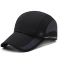 thumbnail image 4 of Mens Baseball Caps Stylish Baseball Cap Adjustable Sun Hat For Outdoor Sun Protection Casual Wear Black One Size, 4 of 4