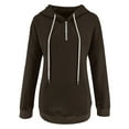 thumbnail image 3 of Winter Fall Sweatshirts Hoodies for Women Long Sleeve Casual Pullover Clothes With Pocket Tops, 3 of 7