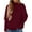 Wine Red, variant on PRETTYGARDEN Womens Sweaters Fall Fashion Casual Loose Turtleneck Batwing Long Sleeve Knit Sweater Pullover Tops