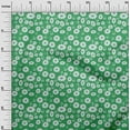 thumbnail image 3 of oneOone Velvet Green Fabric Kids Floral Fabric For Sewing Printed Craft Fabric By The Yard 58 Inch Wide, 3 of 4