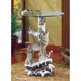 thumbnail image 2 of Koehler Home Decor Gift Accent Hallway Entry Side End Wolf Table with Glass Table Top, 2 of 3