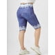 thumbnail image 4 of Shorts de Denim en Talla Extra con Estampados de Mariposa 3D Rosegal  Pantalones cortos de talla grande, 4 of 5