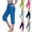 2025-Blue, variant on MKOSPLRT Yoga Capris Pants for Girls High Waist Baggy Wide Leg Capris Solid Workout Sport Pants Lightweight Summer Capris with Pocket