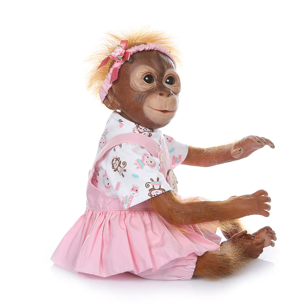 silicone baby monkey doll
