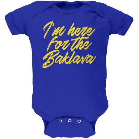 

I m Here for the Baklava Soft Baby One Piece Royal 12-18 M