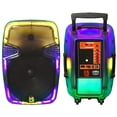 thumbnail image 4 of MR DJ PL15FLAME 15" Portable Translucent Bluetooth Speaker + Speaker Stand + 18-LED Slim Par Wash DJ LightMR DJ PL15FLAME 15" Portable Translucent Bluetooth Speaker + Speaker Stand + 18-LED Slim Par, 4 of 12