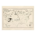 thumbnail image 6 of HISTORIX 1939 Indian Tribes Reservations & Settlements United States Map Vintage Poster Wall Art Print, 24 x 36 Inch, 6 of 8