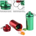 thumbnail image 3 of 6pcs Waterproof Pill Box Case Pill Holder Container Keychain Pill Case - Black, 3 of 4