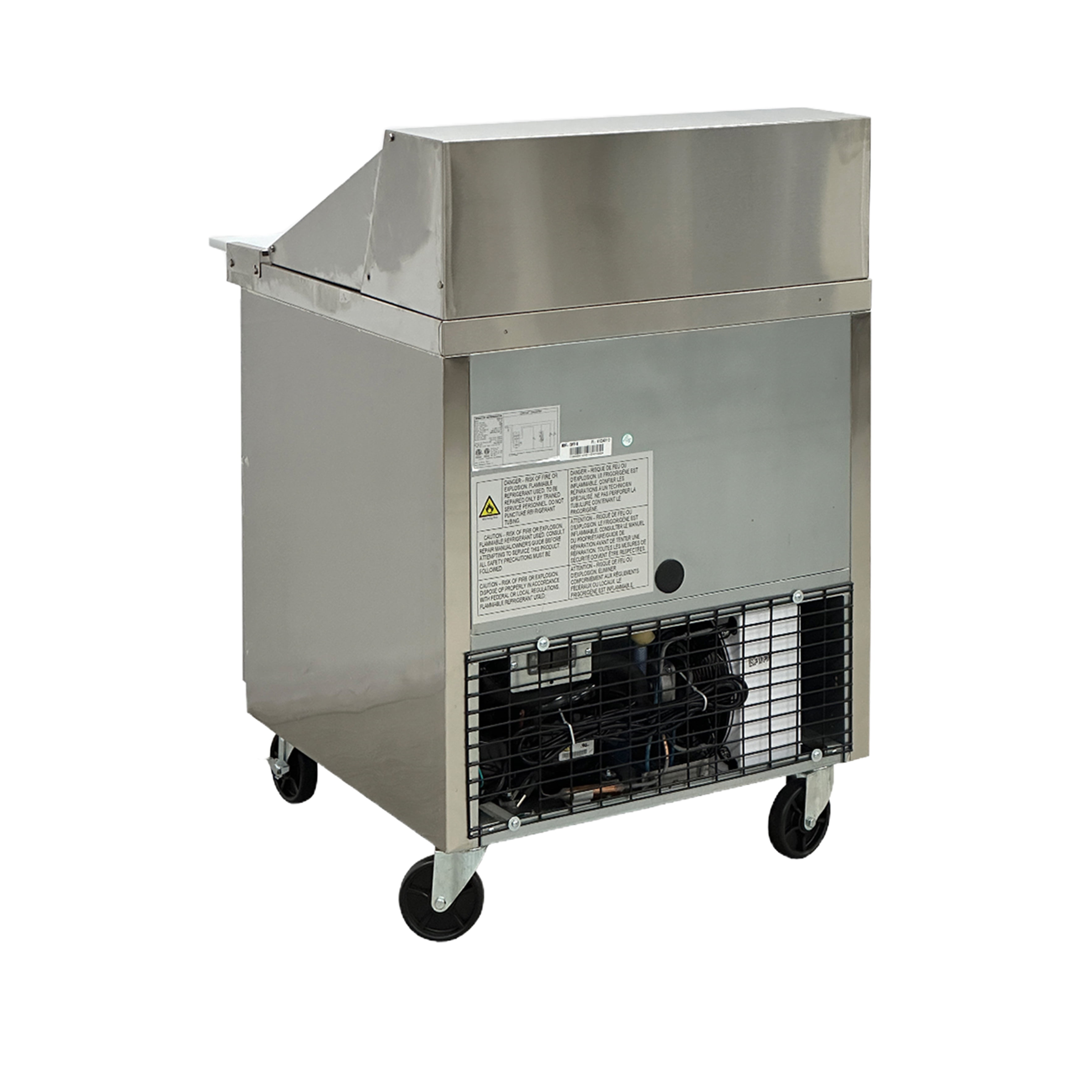 29.5 in. Sandwich Prep Table Commercial Stainless Steel Refrigerator 7 Cu.Ft. Meg Top 29.5''W x34.6''Dx46''H