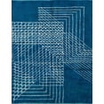 thumbnail image 1 of Ahgly Company Indoor Rectangle Abstract Blue Ivy Blue Abstract Area Rugs, 8' x 10', 1 of 6