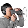 thumbnail image 3 of Long Range Parabolic Microphone Monocular X8 Bionic Ear For Birds Listening Telescope 200m, 3 of 4
