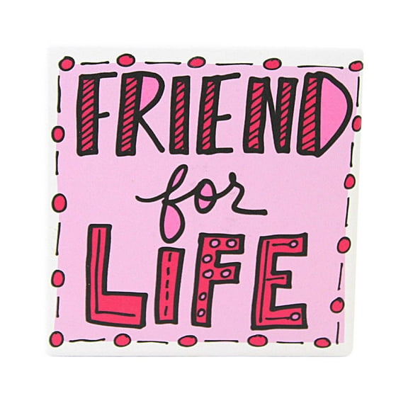 Tabletop Friend For Life Coaster Stoneware Our Name Is Mud 6013773