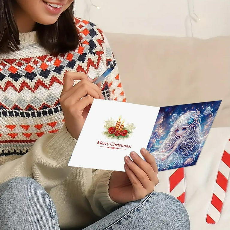 Christmas DIY Diamond Greeting Cards Set, DIY Diamond Art Painting Christmas Style Greeting Card, DIY Christmas Card Making Kits for Family Friends Handmade Gift - Walmart.com Christmas DIY Diamond Greeting Cards Set, DIY Diamond Art Painting Christmas Style Greeting Card, DIY Christmas Card Making Kits for Family Friends Handmade Gift - Walmart.com