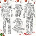 thumbnail image 7 of Gaexia Family Christmas Colorable Pjama Matching Sets DIY Hand Painted Sleepwear Xmas Cute Funny Colouring Pjs 2 Piece Sets, 7 of 7