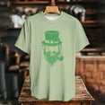 thumbnail image 3 of Yopmin Men's St Patrick's Day T-Shirt Clover Leprechaun Casual Crewneck Graphic Tees Summer Clothes for Leisure, 3 of 6