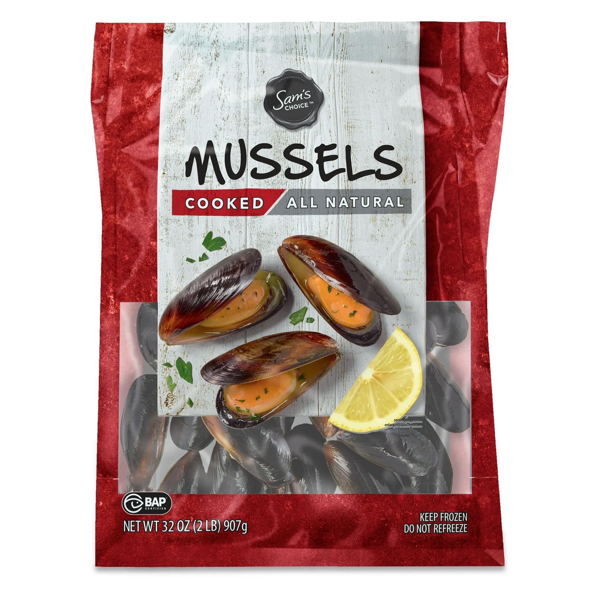 Sam's Choice Frozen Mussels, 2 lb