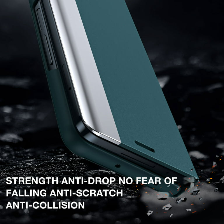 For Samsung Galaxy Z Fold 5 5G Shockproof Case Luxury Leather Hard Hybrid  Cover