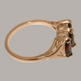 thumbnail image 4 of LBG British Made 9k Rose Gold Natural Garnet Womens Anniversary Ring - 33 size options - Size 10, 4 of 5