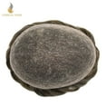 thumbnail image 3 of Lyricalhair Toupee for Men Full Lace Hairpieces Human Hair Replacement System 8"X10" Transparent Lace Mens Toupee Human Hair Units for Man Bleached Knots Male Hair Prosthesis, 3 of 7