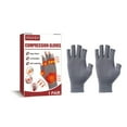 thumbnail image 3 of Xihbxyly Guantes para Artritis, Soporte de Compresión con Diseño de Dedos Abiertos, Tejido con Infusión de Cobre para Aliviar El Dolor, Ajuste Ergonómico para Tareas Diarias, Uso para Hombres y Mujer, 3 of 7