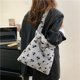 thumbnail image 5 of Bolsa De Hombro Bolso de hombro mullido de invierno para mujer, bolso grande de felpa, bolso de mano (gris), 5 of 9
