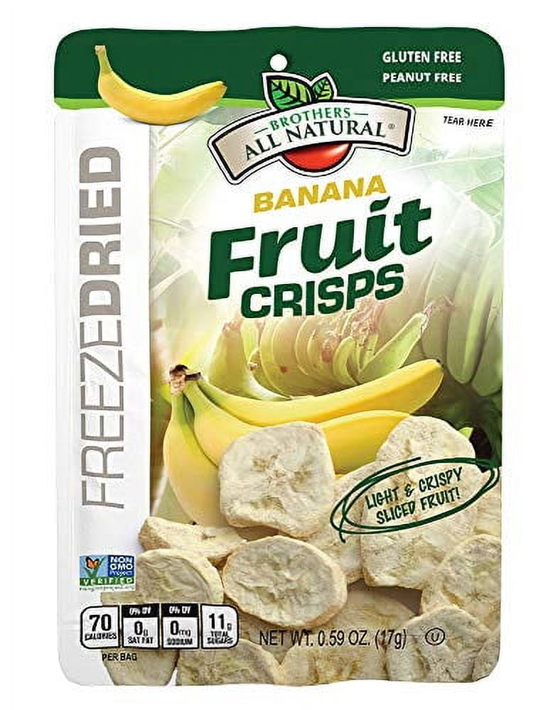 Brothers-ALL-Natural Fruit Crisps, Banana, 0.59 oz, 12-Pack