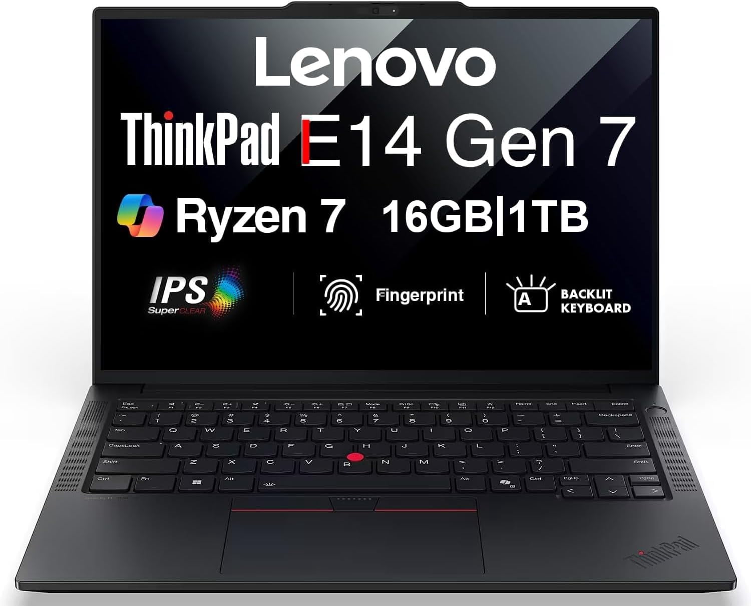 Lenovo ThinkPad E14 14in WUXGA Laptop Ryzen 7 250 8GB DDR5 512GB