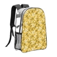 thumbnail image 3 of Honeii Flower Print Clear Backpack Heavy Duty Transparent Bag 17" See Through BookBag for Women Men Adults Work Festival Sports Travel, 3 of 7