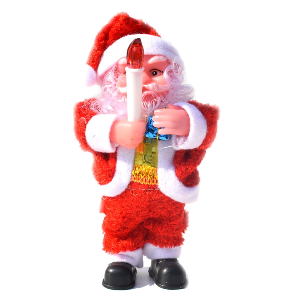 Santa Claus Toy Singing and Dancing Santa Claus Doll Figure with Luminous  Christmas Ornaments Decoration Gift for Table Desk - Walmart.com
