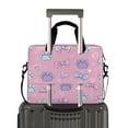 thumbnail image 2 of 16" Laptop Briefcase for Work Travel Laptop Shoulder Bag Carrying Handbag Laptop Case Dog Paw Prints and Bows, 2 of 8