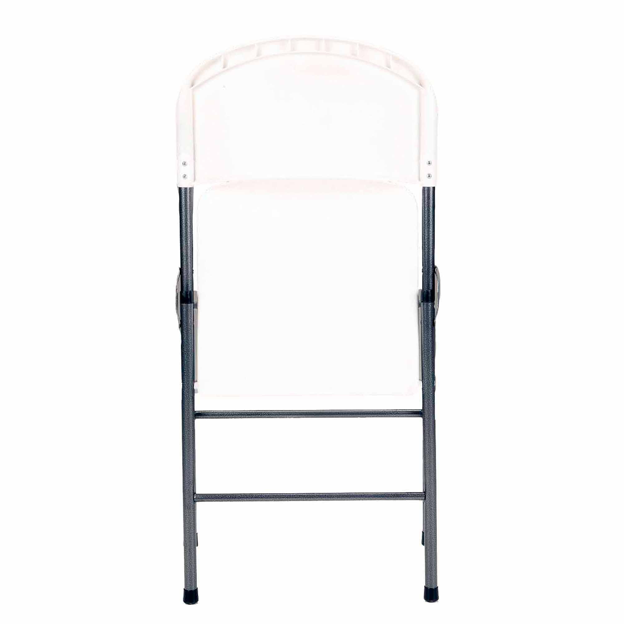 Mainstays Premium Resin Folding Chair, 4-Pack, White - 1
