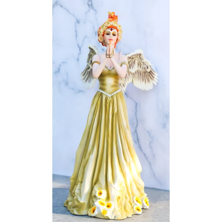 fire fairy dress Fire Fairy with Giant Clarion Wings Leaning Back by FaeryAzarelle