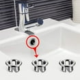 thumbnail image 3 of NOGIS 6 Pack Sink Overflow Ring Brushed Nickel Bathroom Kitchen Sink Basin Trim Overflow Cover Hole Insert Cap（Circular Hole）, 3 of 7