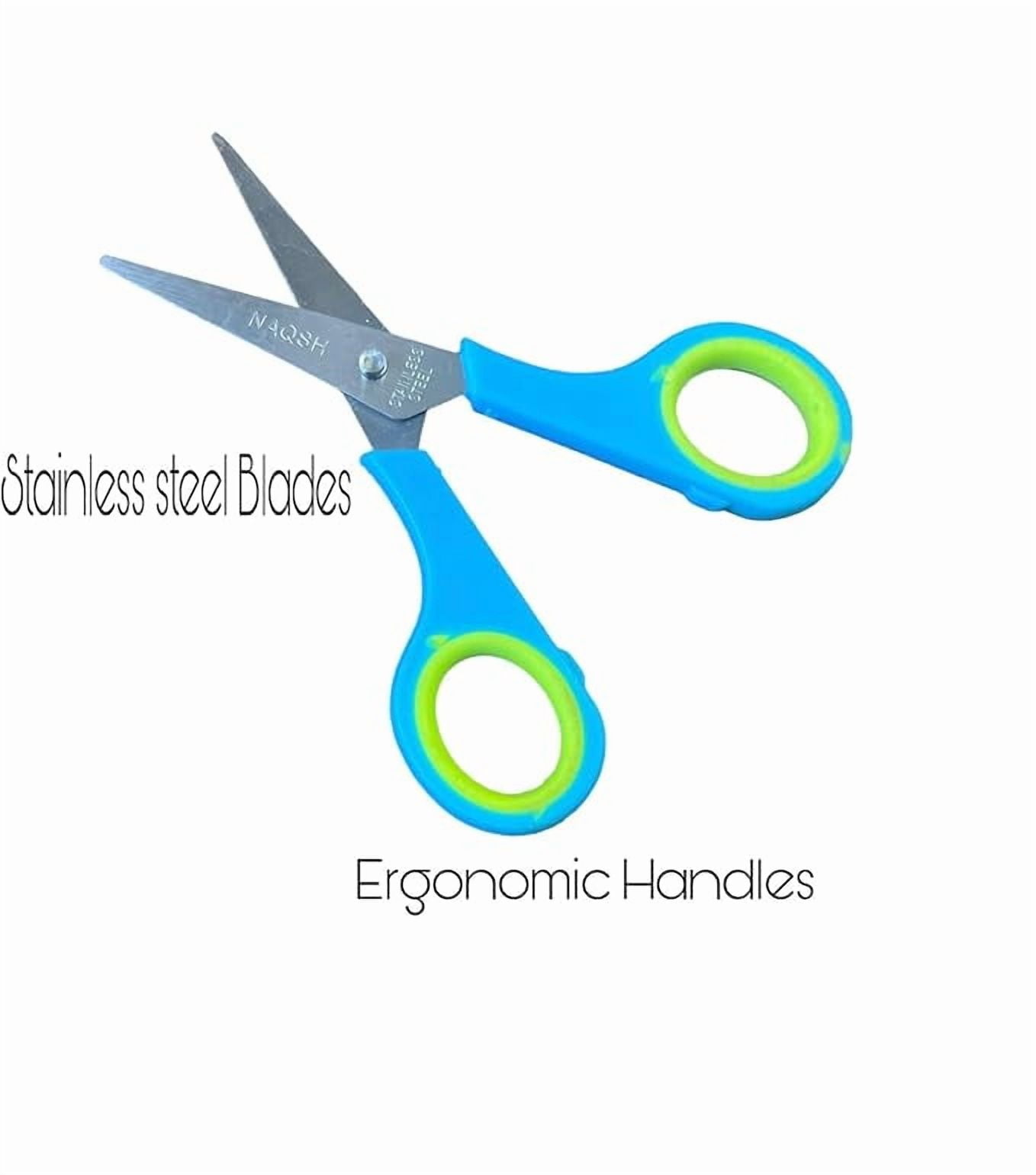 Small General Cutting Scissor, Precision Cutting for Crafting, Sewing, and Everyday Use (Random Colour Pack Of 4)