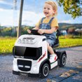 thumbnail image 2 of Gymax 6V Kids Electric Ride-on Truck Battery Powered Ride-on Toy w/ LED Lights White, 2 of 4
