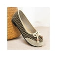 thumbnail image 1 of Innerwin Ladies Flats Slip On Loafers Bow Tie Anti-Slip Pumps Round Toe Wedding Coffee 5, 1 of 7