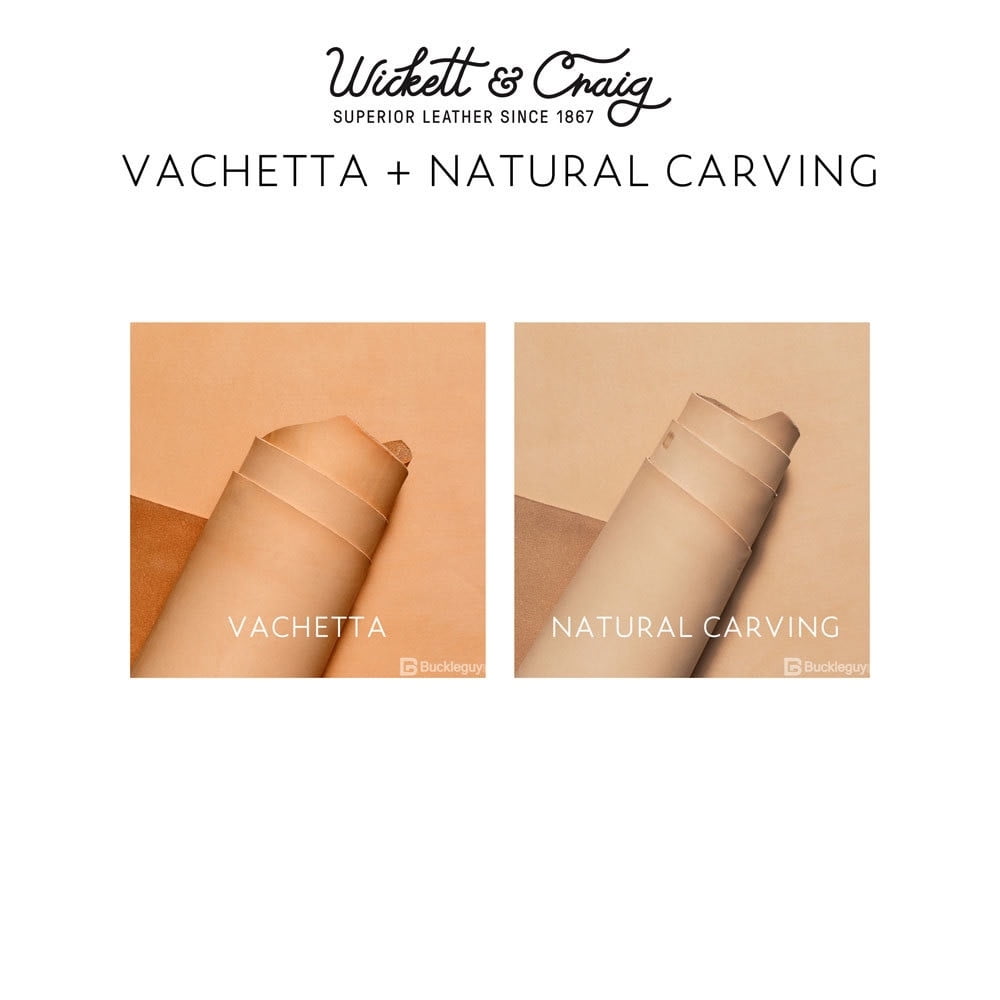 Wickett & Craig 'American Vachetta' Leather, Panel, Natural