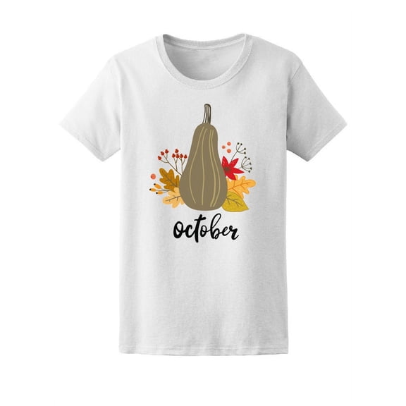Hello Autumn October Squash T-Shirt Women -Image by Shutterstock, Female Small